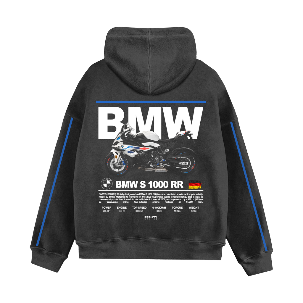 S1K Washed Moto Hoodie