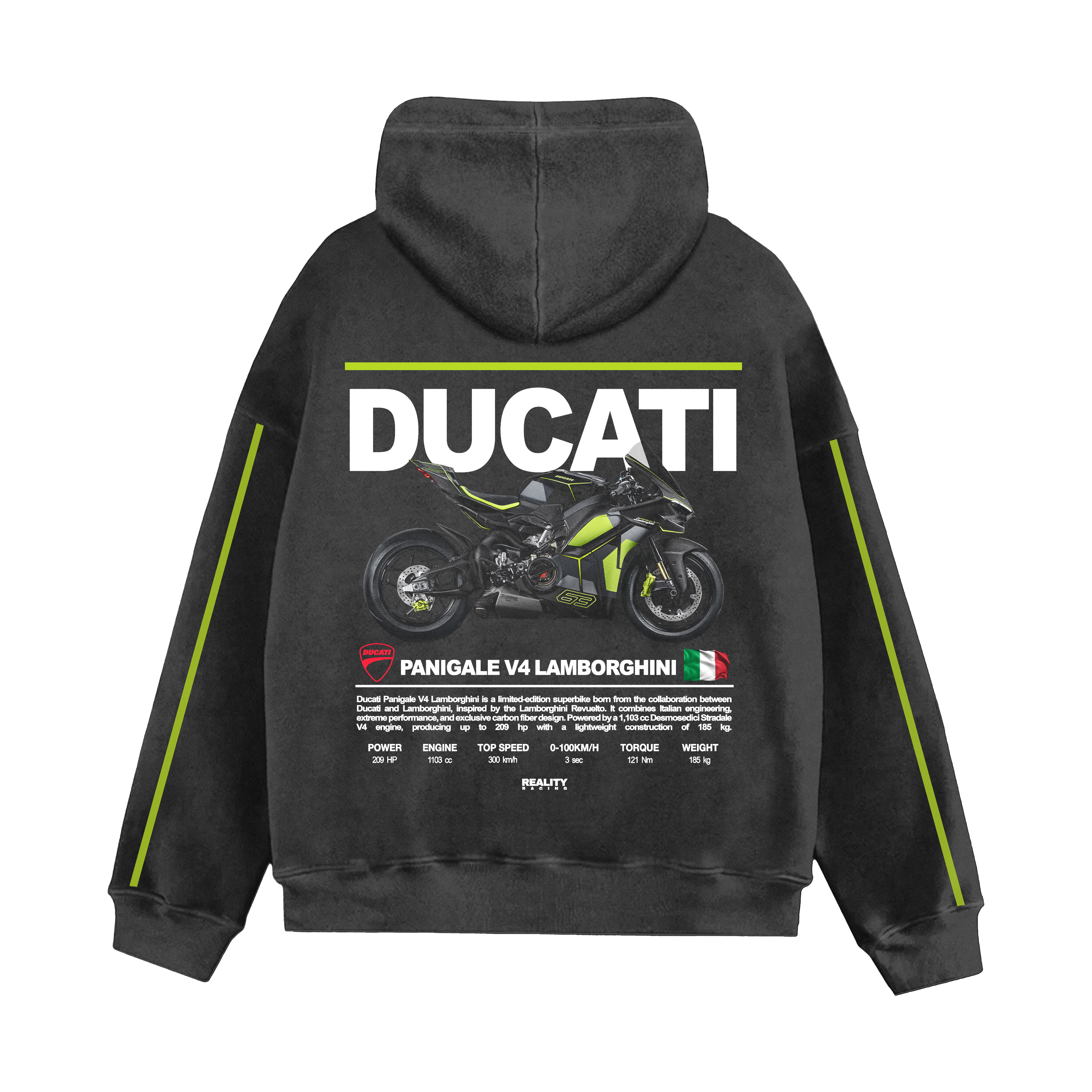 Panigale Lambo V4 Moto Hoodie