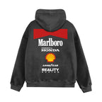 Washed Racing Inspired Hoodie