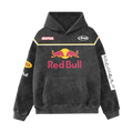 Washed Moto Inspired Hoodie